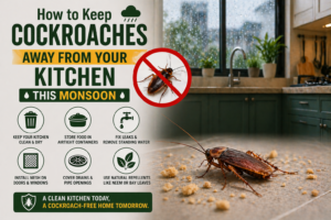 How to Keep Cockroaches Away from Your Kitchen This Monsoon